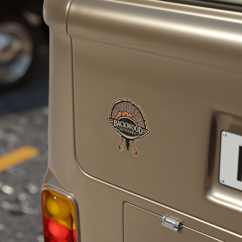 Backwood Outdoors Die-Cut Outdoor Sticker — Transparent Durable Vinyl
