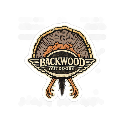 Backwood Outdoors Die-Cut Outdoor Sticker — Transparent Durable Vinyl