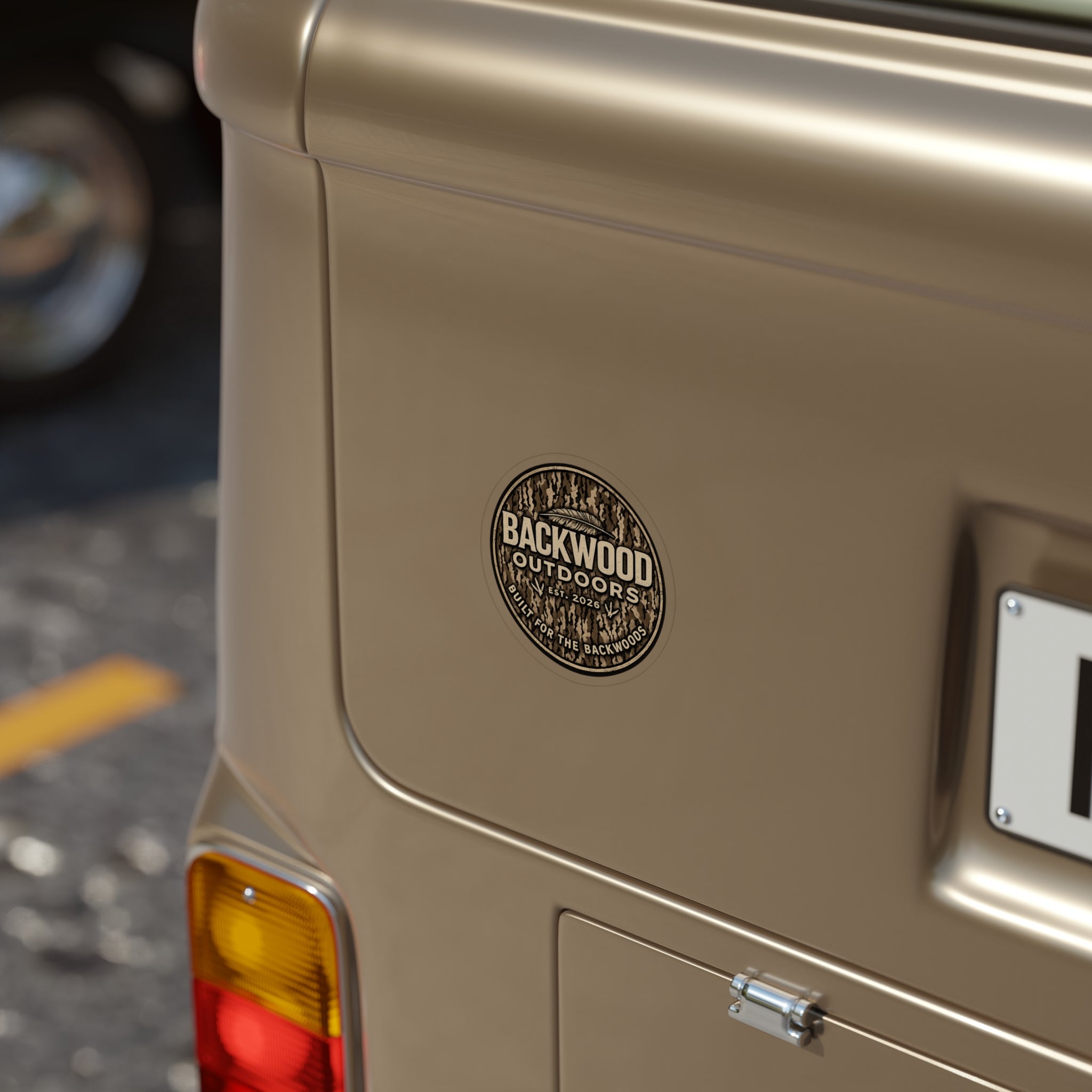 Built For The Backwoods Sticker