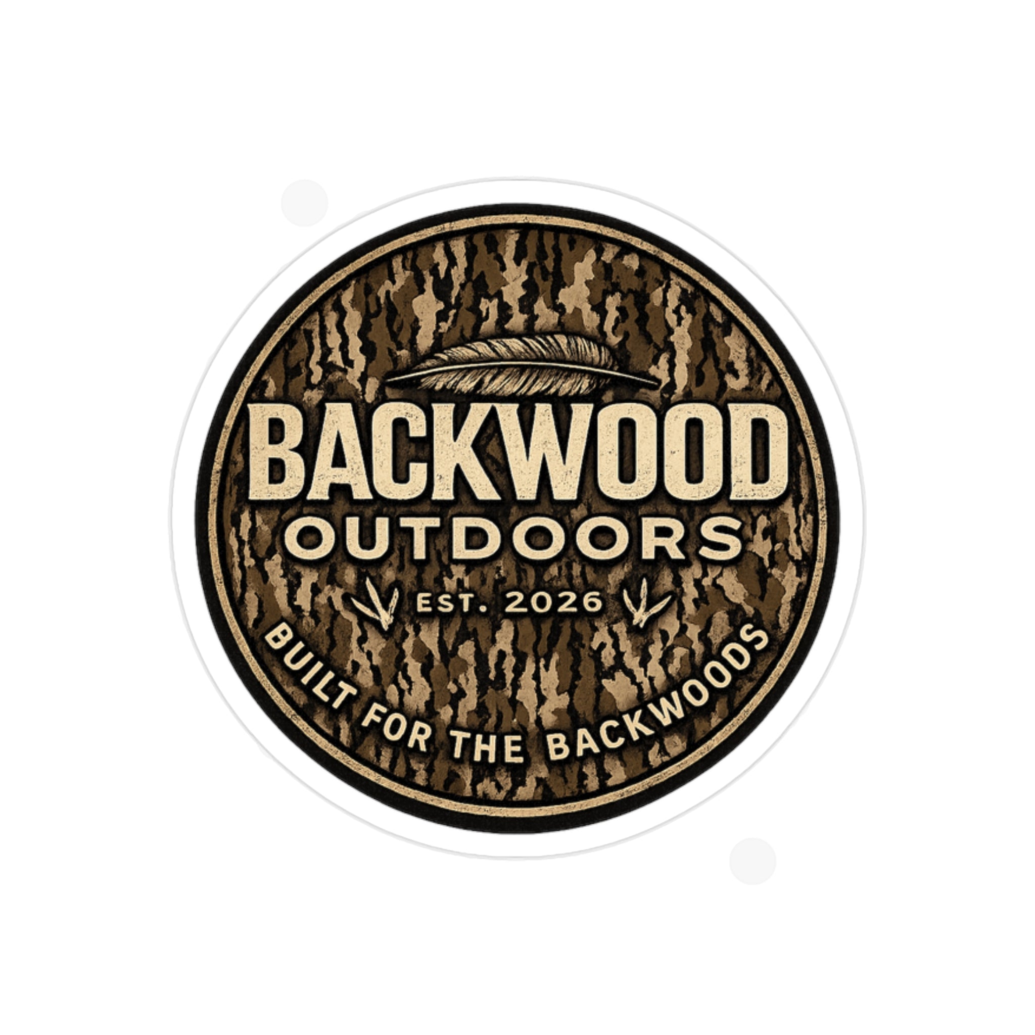 Built For The Backwoods Sticker