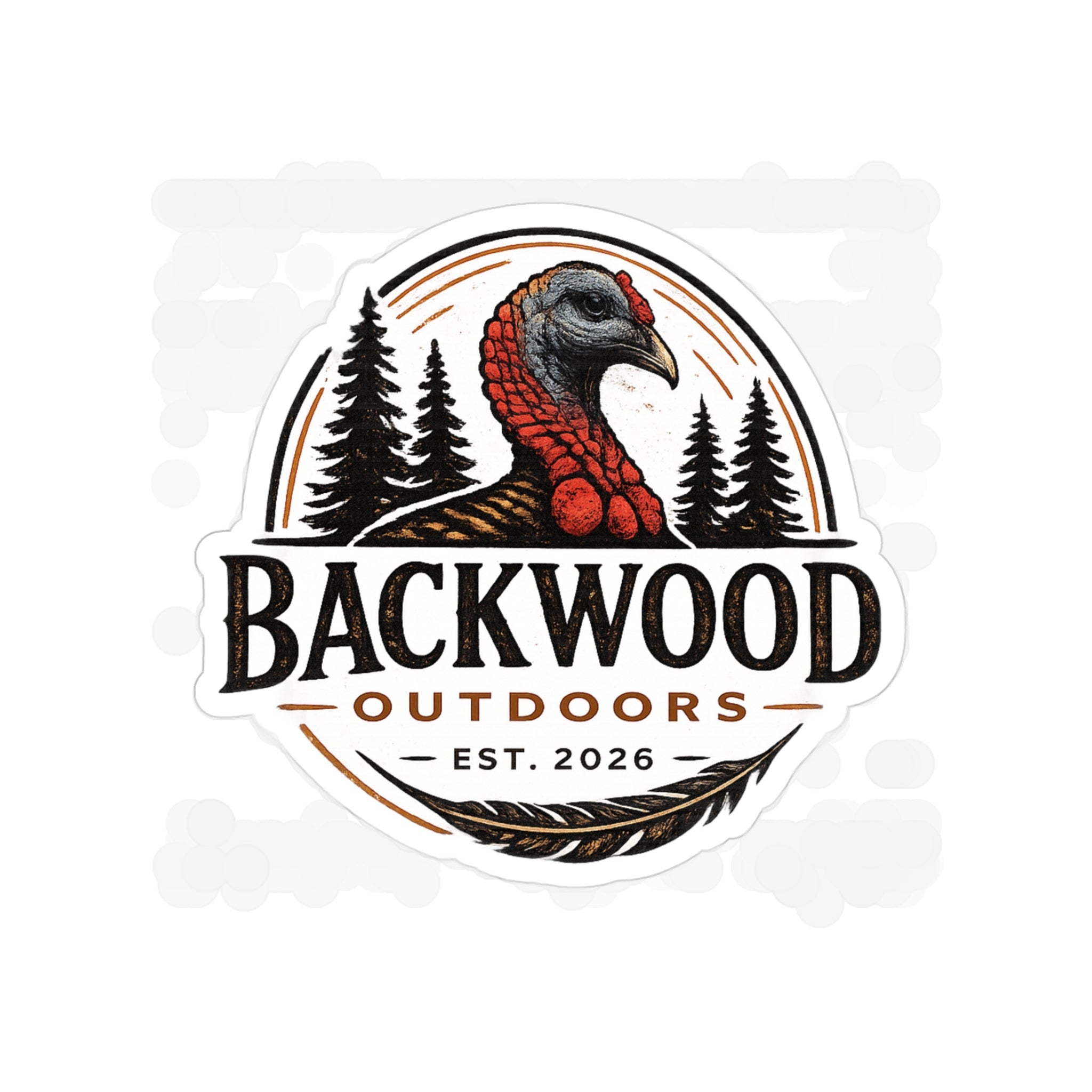 Outdoor Camping & Hunting Logo Sticker